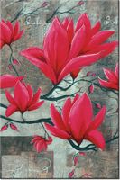 80CM 120 OBRAZ FUKSJOWA MAGNOLIA ŚCIENNY