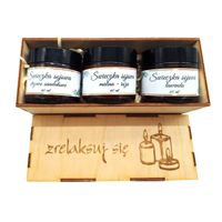 Zestaw Prezentowy ze Świeczkami Sojowymi 3 Zapachy 60 ml