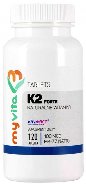 WITAMINA K2 120 Tabletek NATURALNA zdjęcie 1
