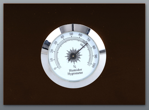 Ciemny Drewniany Humidor Z Higrometrem 26 X 22 X 16 Cm Pudełko Na Cygara na Arena.pl