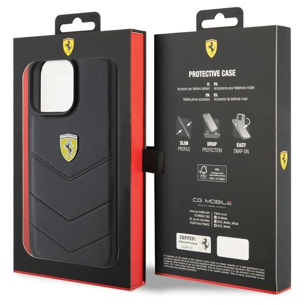 Etui Ferrari do iPhone 15 Pro Max, Czarny zdjęcie 8