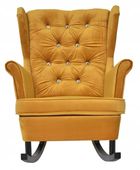 Fotel uszak Gaja bujany skandynawski Family Meble do karmienia aksamit