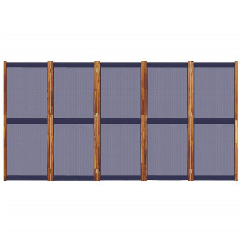 Parawan 5-panelowy, ciemnoniebieski, 350x180 cm na Arena.pl