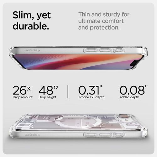 etui case na iphone 16e zero one ultra hybrid magsafe - białe na Arena.pl