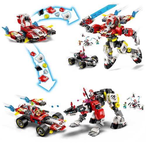 LEGO Tygrysi mech Coopera i hot rod Zero 71497 na Arena.pl