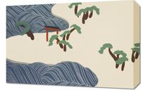 Obraz 60x40cm Ocean Waves, Sekka Japoński Vintage do Salonu