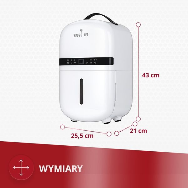 Osuszacz powietrza pochłaniacz wilgoci 5l/24 h Haus & Luft HL-OS-05 zdjęcie 14