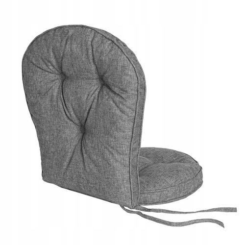 PODUSZKA NA KRZESŁO OKRĄGŁA wodoodporna z oparciem 49 cm kawiarniana 40x40 na Arena.pl