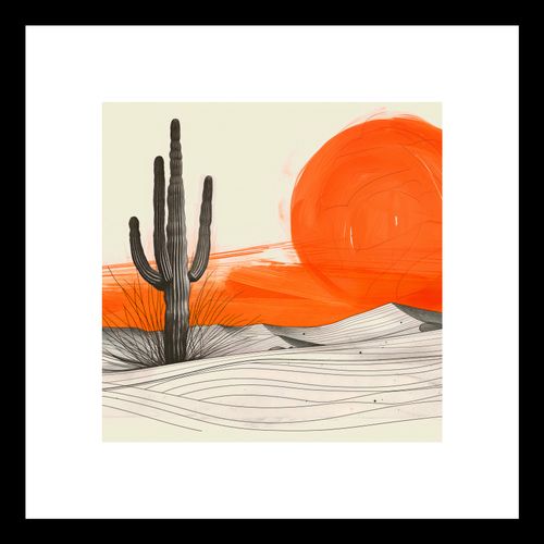Plakat 20x20cm Kaktus Saguaro na Arena.pl