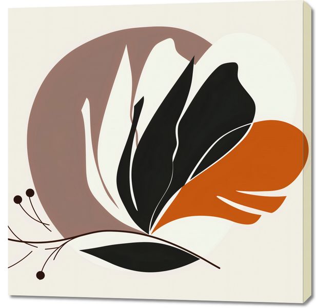 Obraz 100x100cm Elegancja Roślinna zdjęcie 1