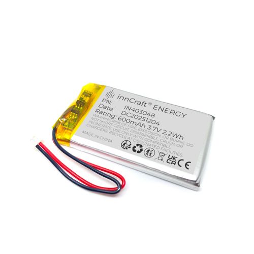 Akumulator innCraft Energy Litowo-Polimerowy 600mAh 3.7V 403048 na Arena.pl