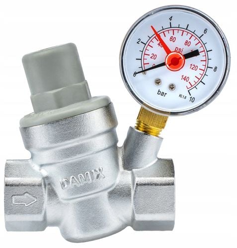 REDUKTOR CIŚNIENIA WODY Z MANOMETREM 3/4'' DN20 REGULATOR 1,5-6,5 BAR na Arena.pl