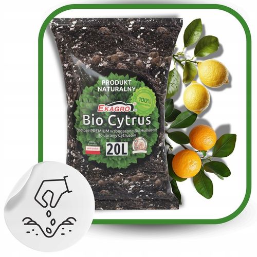 BIO Podłoże do Cytrusów 20l EKO Ziemia Oliwki Mango Awokado na Arena.pl