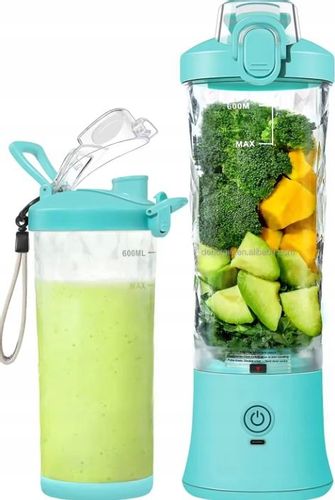 BLENDER SHAKER TURYSTYCZNY DIODY LED USB-C AKUMULATOR 600ML BEZPRZEWODOWY na Arena.pl