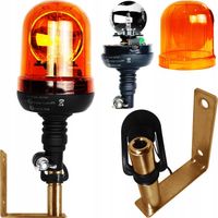 LAMPA BŁYSKOWA FLEX KOGUT ELASTYCZNY NA ŻARÓWKĘ + MOCOWANIE