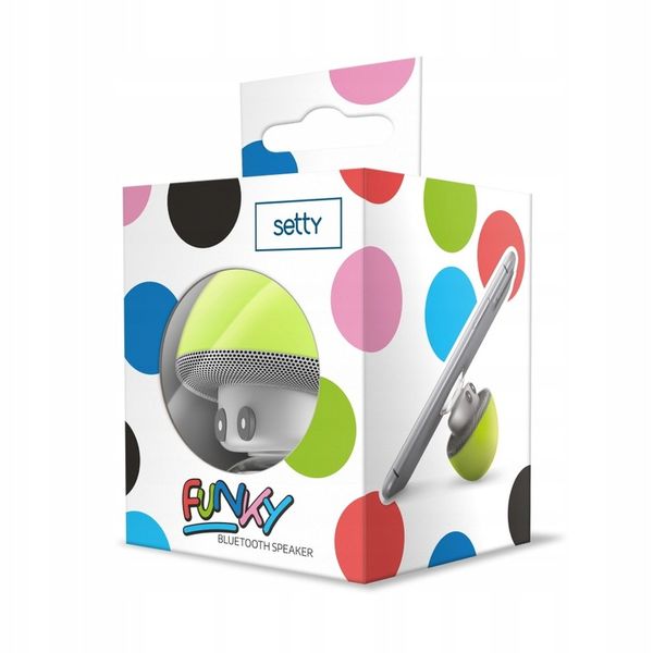 Głośnik Bluetooth Grzybek zielony mały z przyssawką dla dzieci na prezent zdjęcie 9