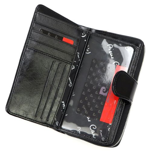 skóra naturalna + Damski portfel ze skóry ekologicznej Pierre Cardin 07 SHINY 116 na Arena.pl