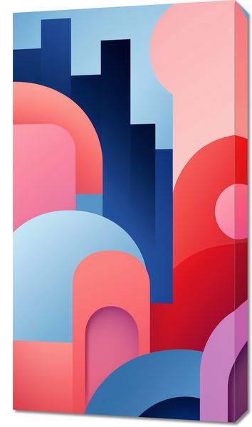 Obraz 50x90cm Miasto Kolorów zdjęcie 1