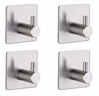 UCHWYT WIESZAK NA RĘCZNIK ŚCIERECZKĘ BEZ WIERCENIA TAŚMA SREBRNY 4