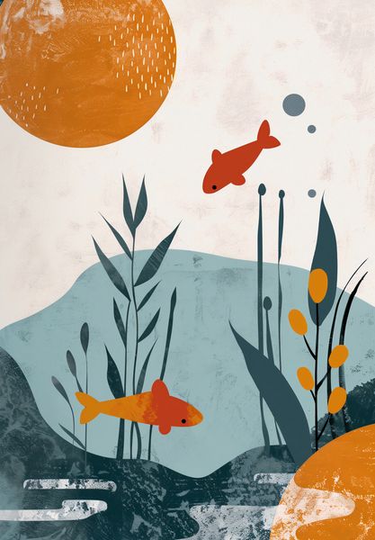 Plakat 68x98cm Podwodny Świat zdjęcie 1