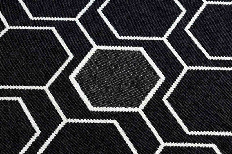 RUG/LU/WINK/HEXAGON/BLACK/120x170 zdjęcie 3