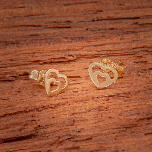 Złote Kolczyki Sztyfty Serce na Arena.pl
