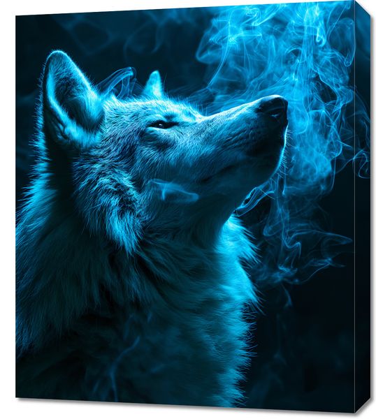 Obraz 60x70cm Oddech Wilka zdjęcie 1