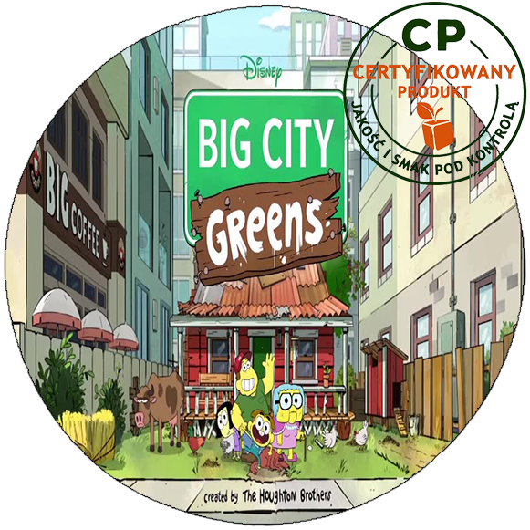 Opłatek na tort Greenowie zdjęcie 1