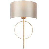 Kinkiet hampton z abażurem L&-195210 Light& nad łóżko antyczne złoto