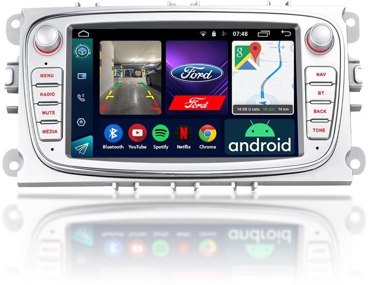 RADIO NAWIGACJA ANDROID FORD KUGA S-MAX GALAXY MONDEO FOCUS C-MAX BLUETOOTH zdjęcie 3