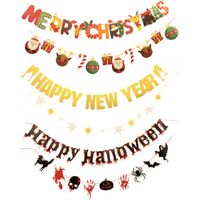 Girlandy dekoracyjne zestaw 3 szt. na Boże Narodzenie Nowy Rok Halloween