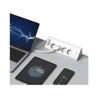 TIROSS MORRE LISTWA ZASILAJĄCA NAROŻNA 4G 2xUSB 2xUSB K. CZARNY
