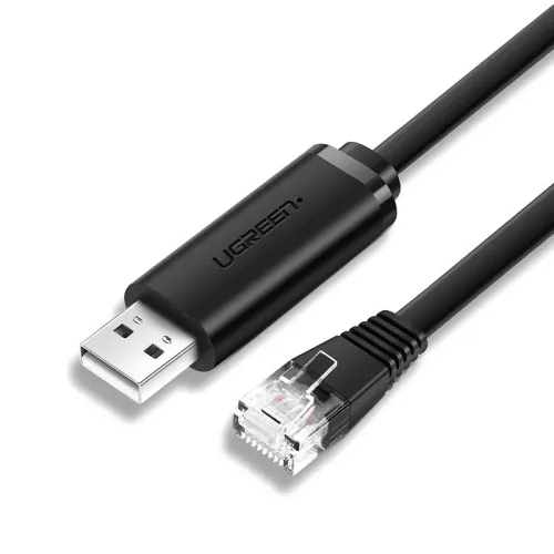 Ugreen kabel konsolowy przejściówka USB - Ethernet RJ45 1,5m czarny (CM204) na Arena.pl
