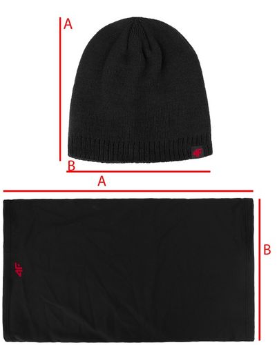 4F KOMPLET CZAPKA MĘSKA DAMSKA + KOMIN CHUSTA SZAL JESIENNY ZIMOWY KZ10 na Arena.pl