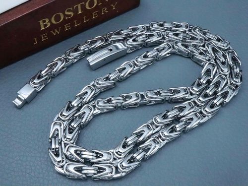 GRUBY SREBRNY ŁAŃCUSZEK NA SZYJĘ SPLOT KRÓLEWSKI na Arena.pl