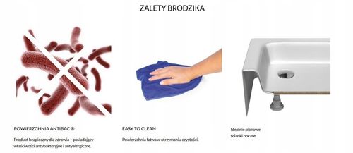 Schedpol Brodzik EKO 2.0 80x80x16 cm 3.320 na Arena.pl