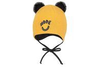 BROEL JOE czapka dla chłopca wiązana na zimę uszka miodowa 46-48