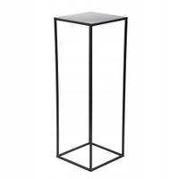 Nowoczesny kwietnik stojący stojak na kwiaty metalowy LOFT czarny 70 cm
