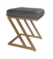 Pufa ZETA LOFT taboret podnóżek podstawa złota BL14