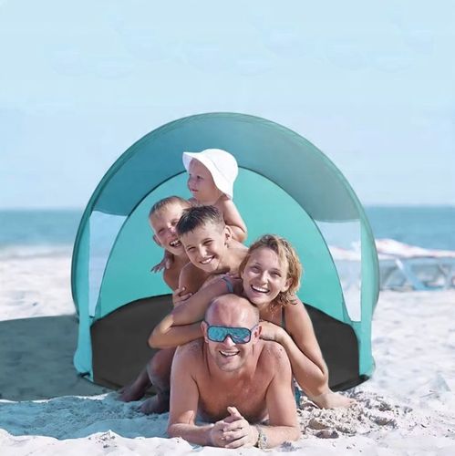 NAMIOT PLAŻOWY DUŻY SAMOROZKŁADAJĄCY SIĘ NA PLAŻĘ POP-UP OGRODOWY XL 190 CM na Arena.pl