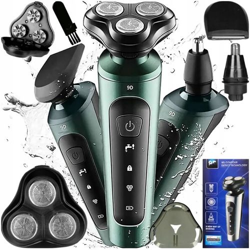 GOLARKA MĘSKA MASZYNKA TRYMER 4W1 DO GOLENIA BRODY WŁOSÓW BEZPRZEWODOWA na Arena.pl