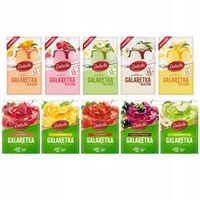 Galaretka Delecta mix 10 smaków do deserów, mleczna i klasyczna