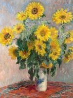 Plakat 60x80cm Bouquet of Sunflowers, Monet Vintage do Salonu