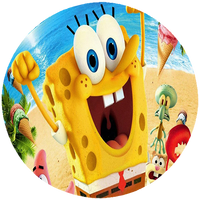 Opłatek na tort Spongebob