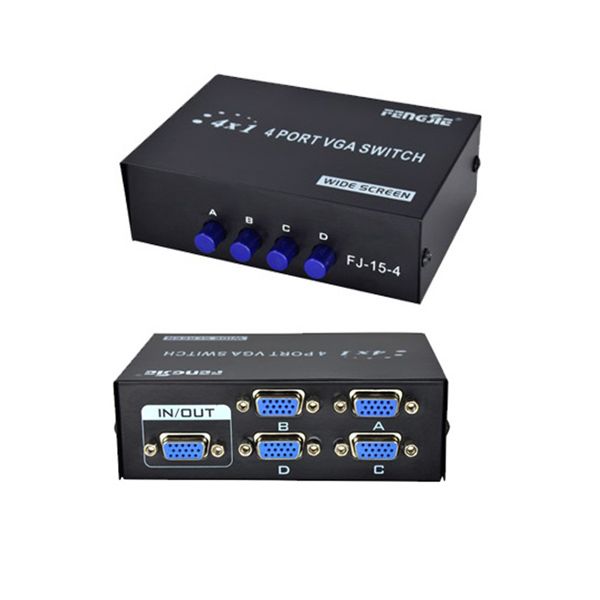 Switch Przełącznik VGA 4 x 1 Monitory FullHD Wwa zdjęcie 1