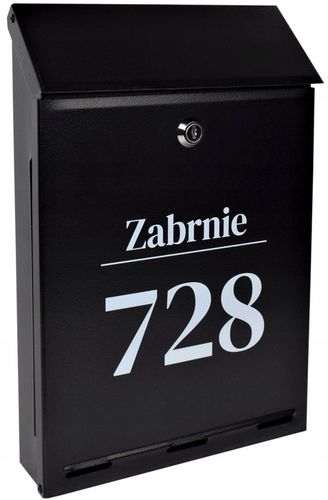 Skrzynka na listy A-4 z Napisem - nadruk UV na Arena.pl