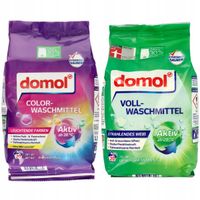 ZESTAW DOMOL PROSZEK DO PRANIA TKANIN KOLOROWYCH + DO PRANIA TKANIN BIAŁYCH