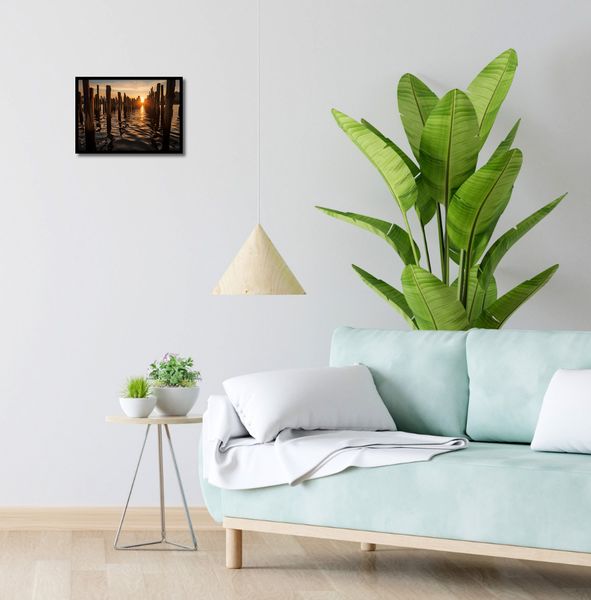 Plakat 35x25cm Zachód Słońca przy Palach zdjęcie 4