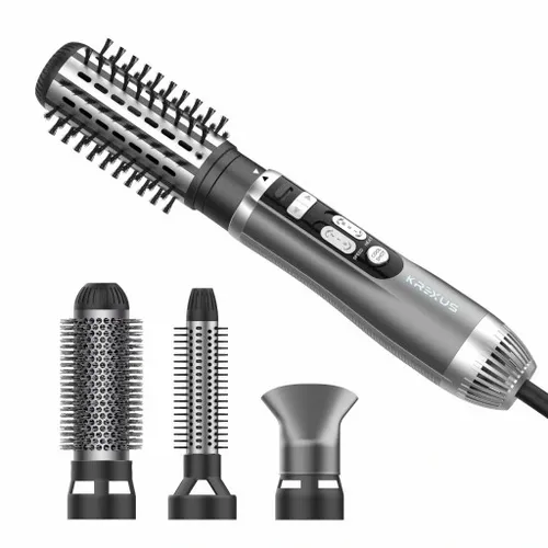 Suszarko Lokówka Szczotka do Włosów Obrotowa 4w1 Krexus Jonizacja Zestaw na Arena.pl