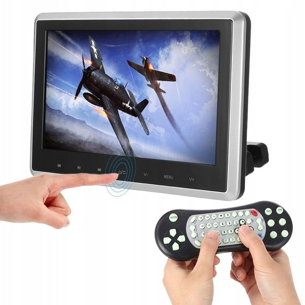 DVD NA ZAGŁÓWKI SAMOCHODOWE EKRANY 10'' USB SD GRY zdjęcie 1